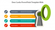 Amazing Door Locks PowerPoint Template Slide Design